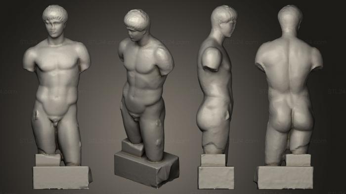 Статуи античные и исторические (Домициано джовен, STKA_0806) 3D модель для ЧПУ станка